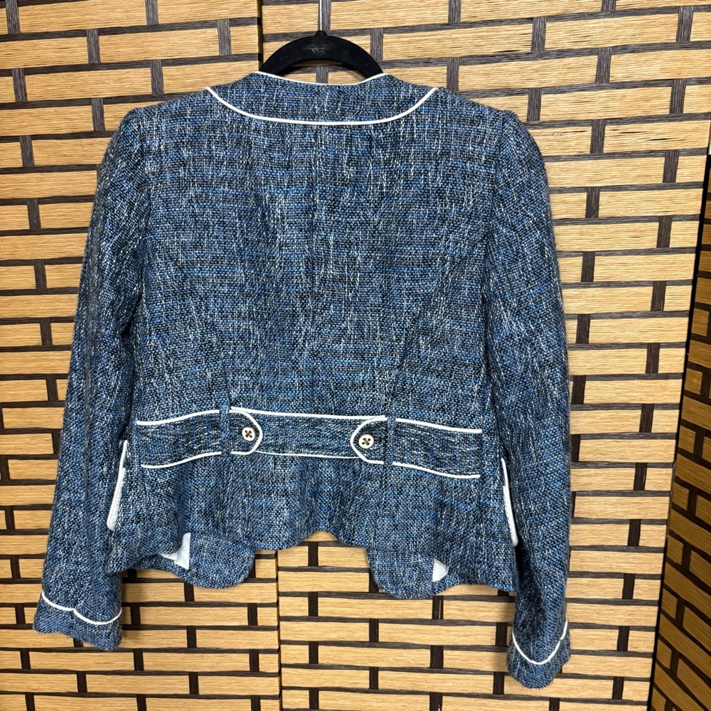 Cache Blue Jacket Size 0 - Picture 2 of 6